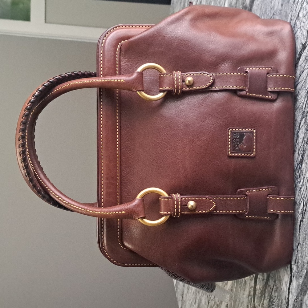 Dooney and Bourke Florentine Leather Small Mitchell Satchel, NWT condition